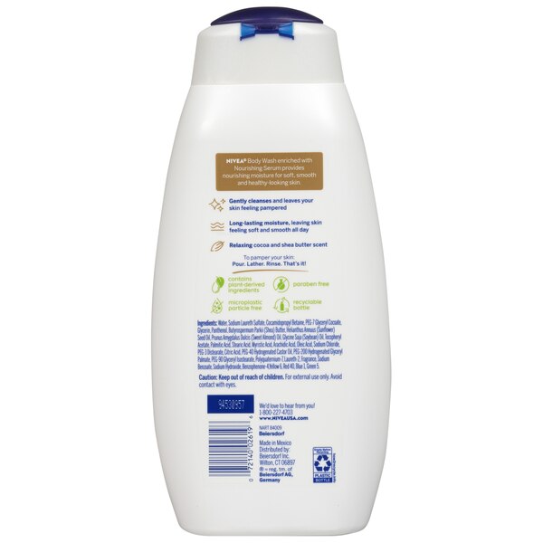 NIVEA Pampering Body Wash with Nourishing Serum