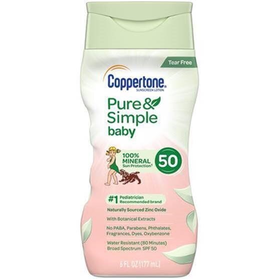 Coppertone Pure and Simple Baby, SPF 50, 5OZ