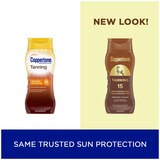 Coppertone Tanning Defend & Glow Sunscreen With Vitamin E Lotion Broad Spectrum SPF 15, 8 OZ, thumbnail image