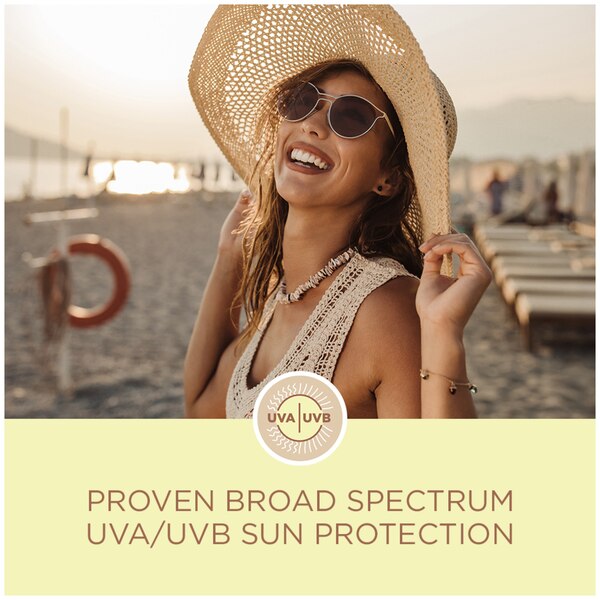 Coppertone Tanning Defend & Glow - Loción de protección solar de amplio espectro con vitamina E, FPS 15, 8 oz