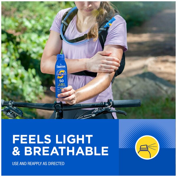 Coppertone SPORT Continuous Sunscreen Spray Broad Spectrum, 5.5 OZ