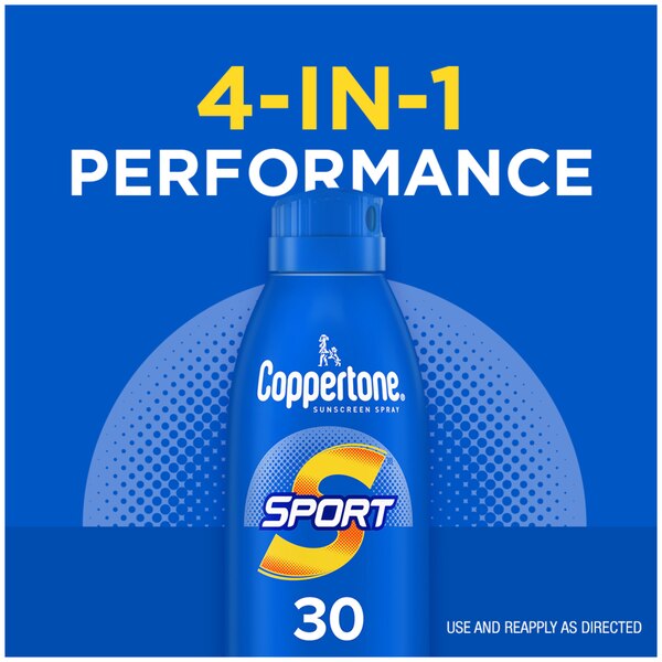 Coppertone SPORT Continuous Sunscreen Spray Broad Spectrum, 5.5 OZ