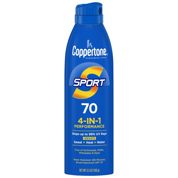 Coppertone SPORT Continuous Sunscreen Spray Broad Spectrum, 5.5 OZ