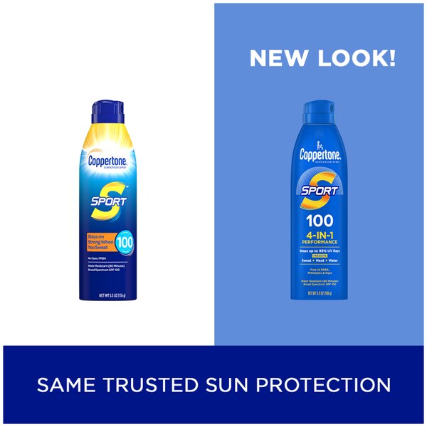 Coppertone SPORT Continuous Sunscreen Spray Broad Spectrum, 5.5 OZ