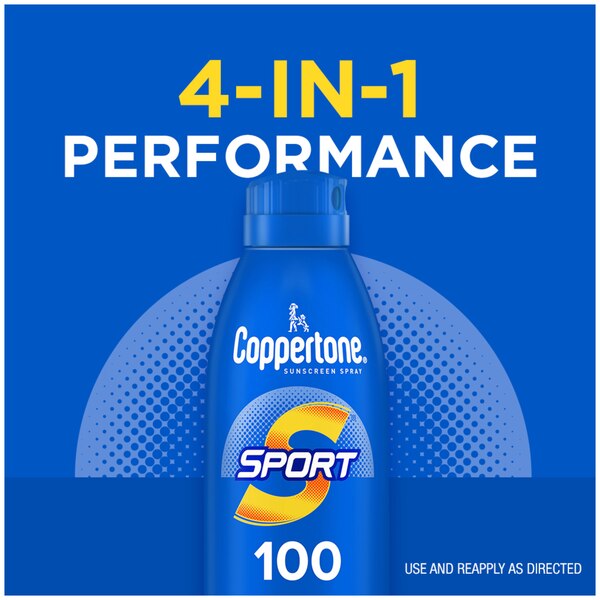 Coppertone SPORT Continuous Sunscreen Spray Broad Spectrum, 5.5 OZ