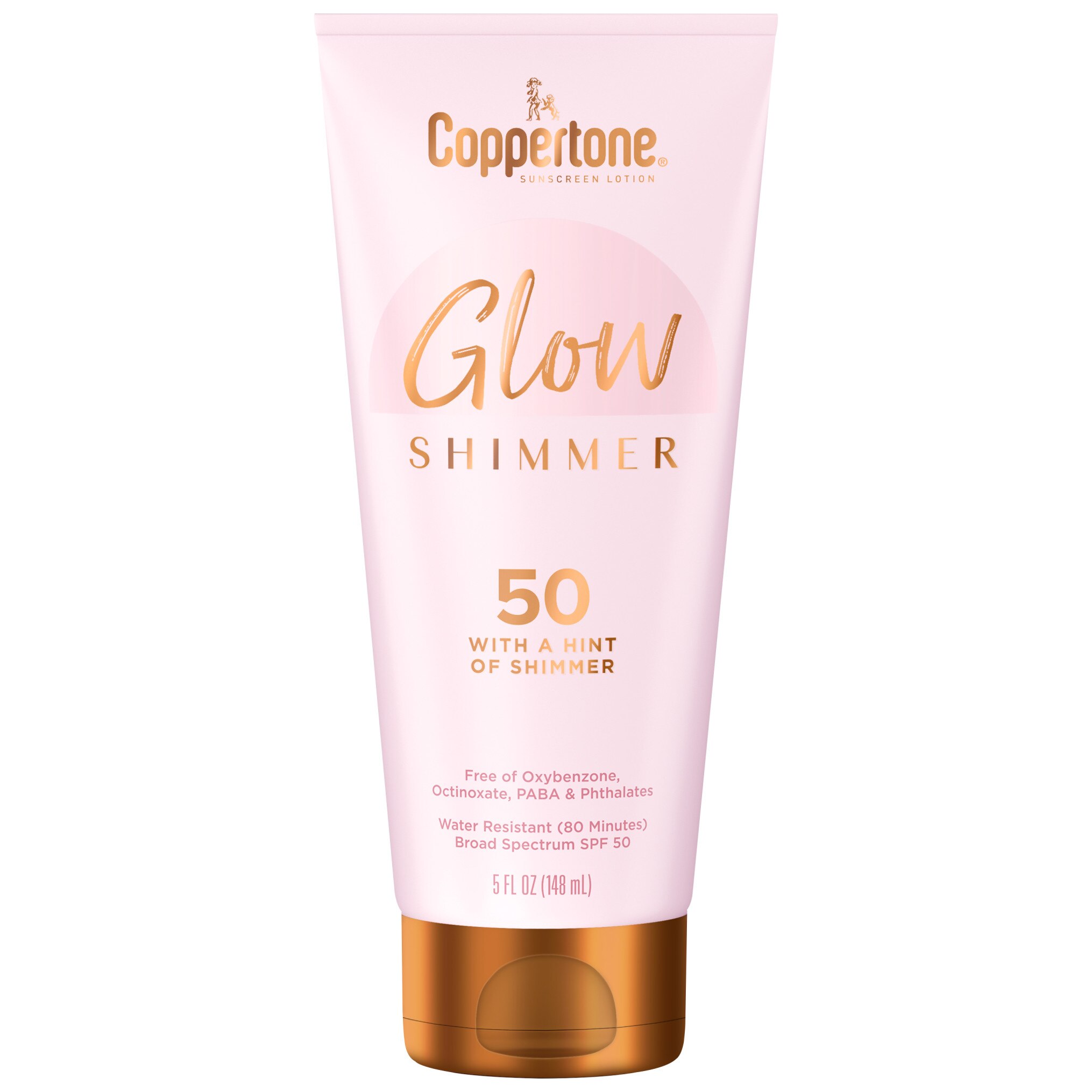 coppertone glow with shimmer sunscreen lotion
