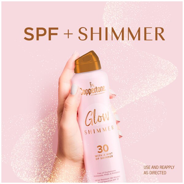 Coppertone Glow SPF 30 Sunscreen Spray, 5 OZ