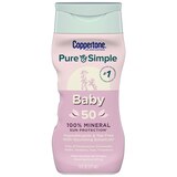 Coppertone WaterBABIES Sunscreen Pure & Simple Tear Free Mineral Based Lotion Broad Spectrum SPF 50, 6 OZ, thumbnail image