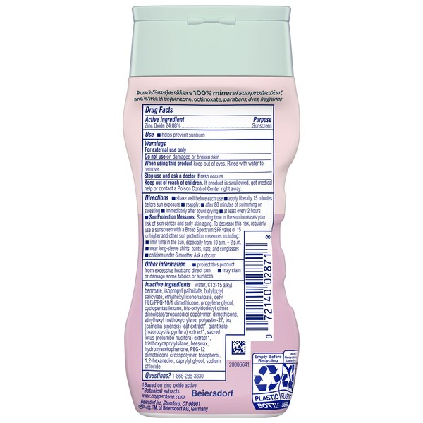 Coppertone WaterBABIES Pure & Simple - Loción de protección solar de amplio espectro, a base de agua, no irrita los ojos, FPS 50, 6 oz