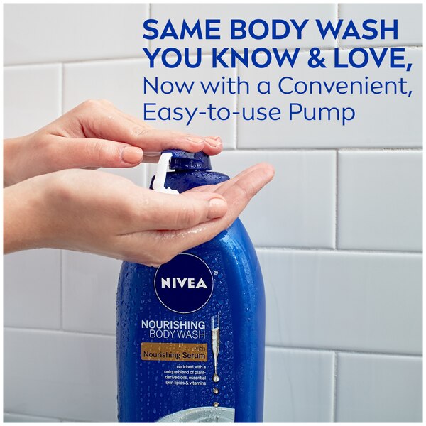 NIVEA Nourishing Body Wash, Nourishing Care, 30 oz