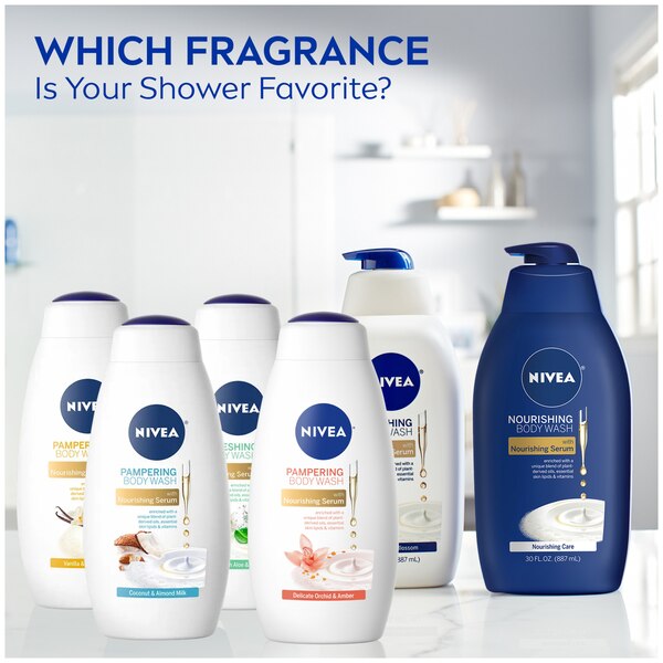 NIVEA Nourishing Body Wash, Nourishing Care, 30 oz