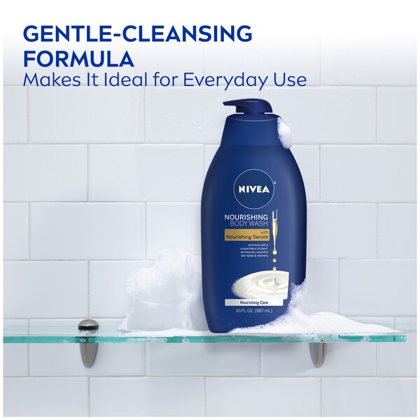 NIVEA Nourishing Body Wash, Nourishing Care, 30 oz