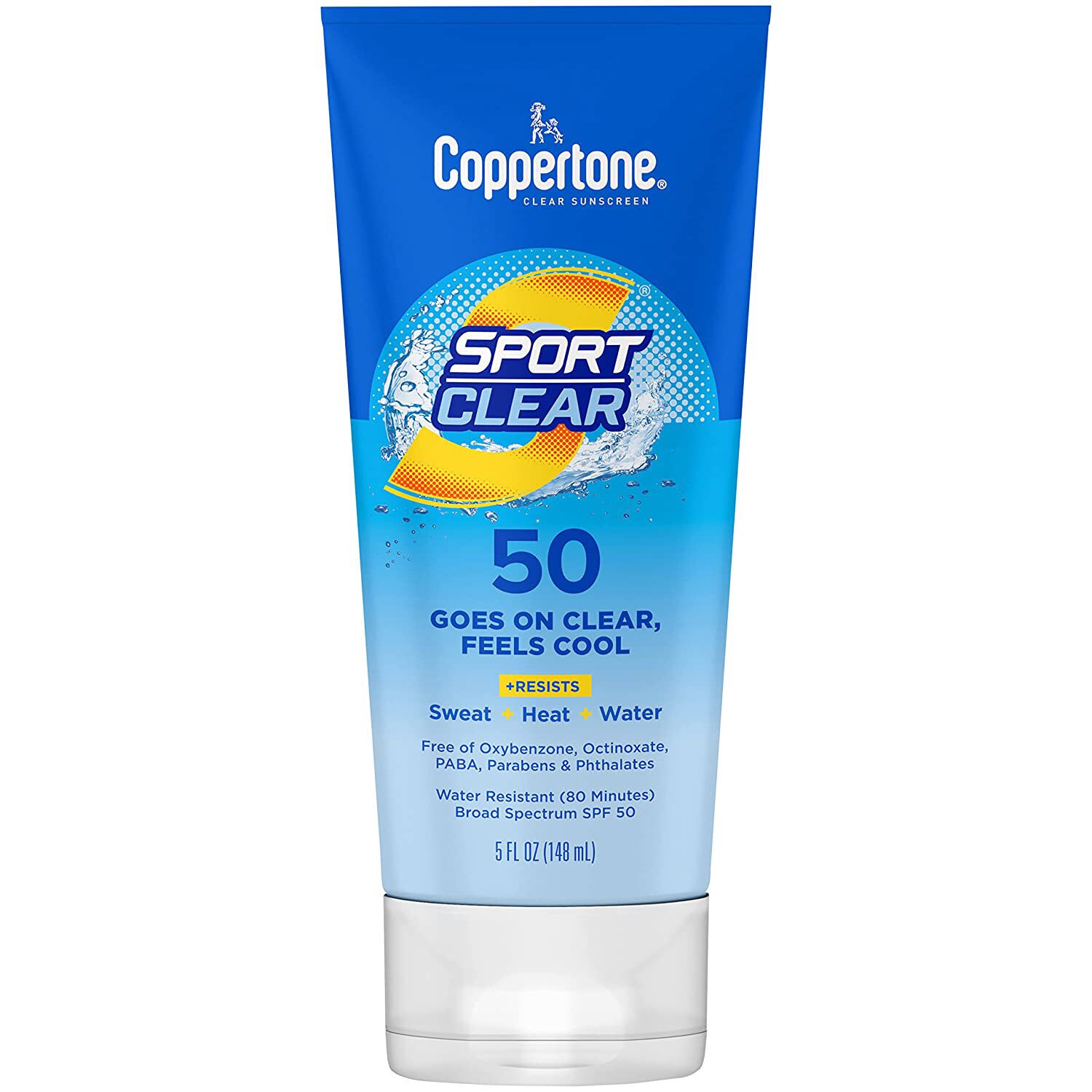 Coppertone Sport Clear Broad Spectrum Sunscreen, 5 OZ