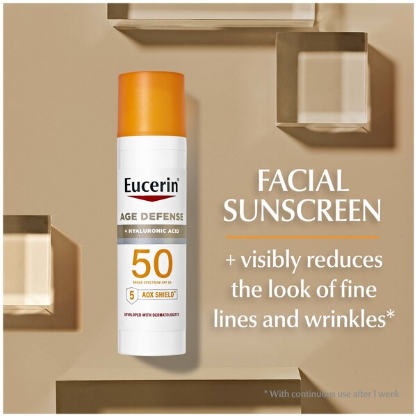 Eucerin Sun Age Defense SPF 50 Face Sunscreen Lotion, 2.5 OZ