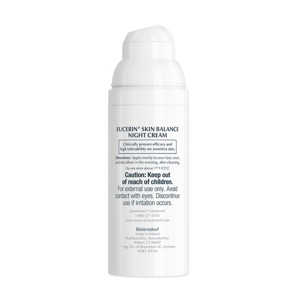 Eucerin Skin Balance Facial Night Cream, 1.7 OZ