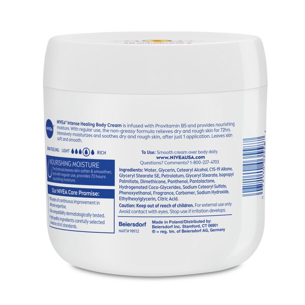 NIVEA Intense Healing Body Cream, 13.5 OZ