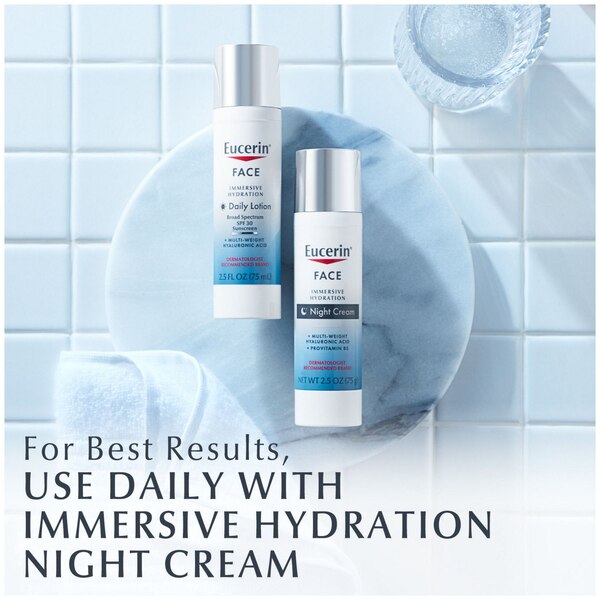 Eucerin Face Immersive Hydration Daily Lotion Broad Spectrum SPF 30 Sunscreen