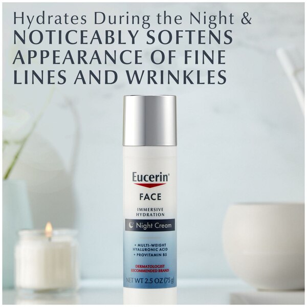 Eucerin Face Immersive Hydration Night Cream, 1.7 OZ