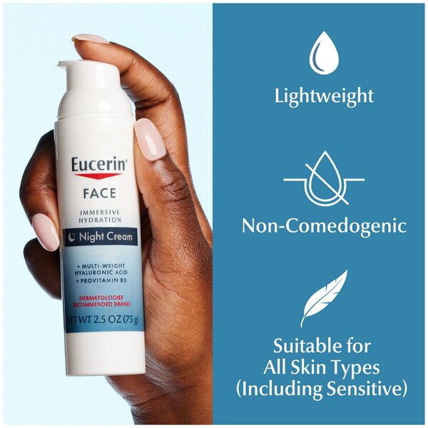 Eucerin Face Immersive Hydration Night Cream, 1.7 OZ