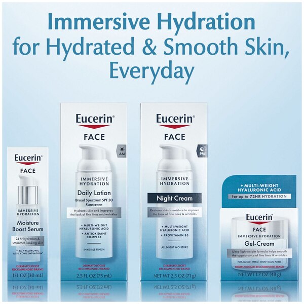 Eucerin Face Immersive Hydration Night Cream, 1.7 OZ