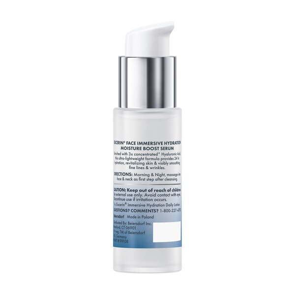 Eucerin Face Immersive Hydration Moisture Boost Serum, 1 OZ