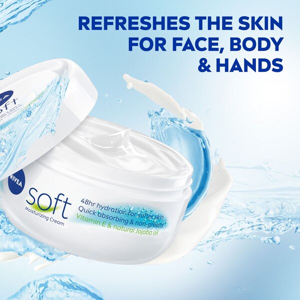 Nivea Soft Moisturizing Cream, 6.8 OZ