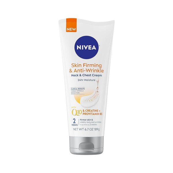 NIVEA Q10 - Crema reafirmante y antiarrugas para el cuello y el pecho, 6.7 oz