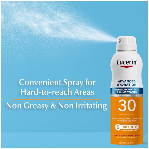 Eucerin Sun Advanced Hydration Sunscreen Spray, SPF 30