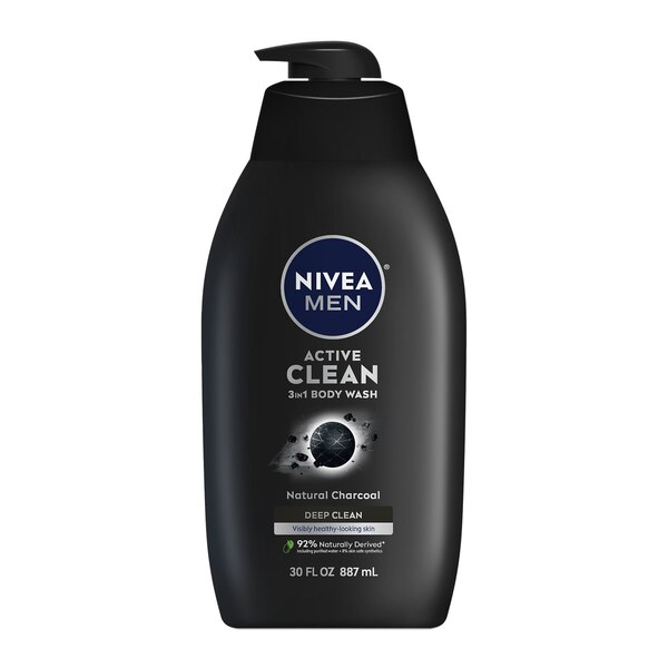 NIVEA Men’s Deep Active Clean Charcoal Body Wash