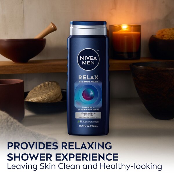 NIVEA Men’s Total Relax Body Wash, 16.9 OZ