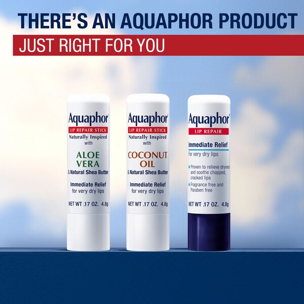 Aquaphor Lip Naturals, Coconut, 2 CT