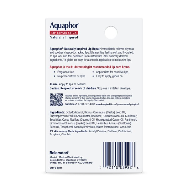 Aquaphor Lip Naturals, Coconut