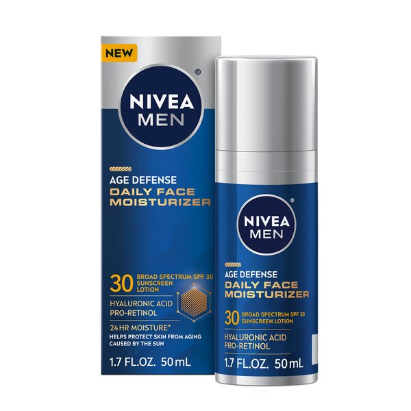 Nivea Men Age Defense Daily Face Moisturizer With SPF, 1.7 OZ