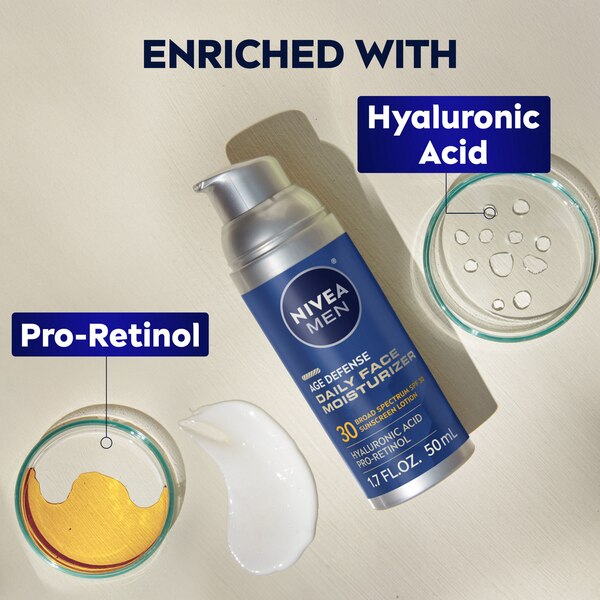 Nivea Men Age Defense Daily Face Moisturizer With SPF, 1.7 OZ