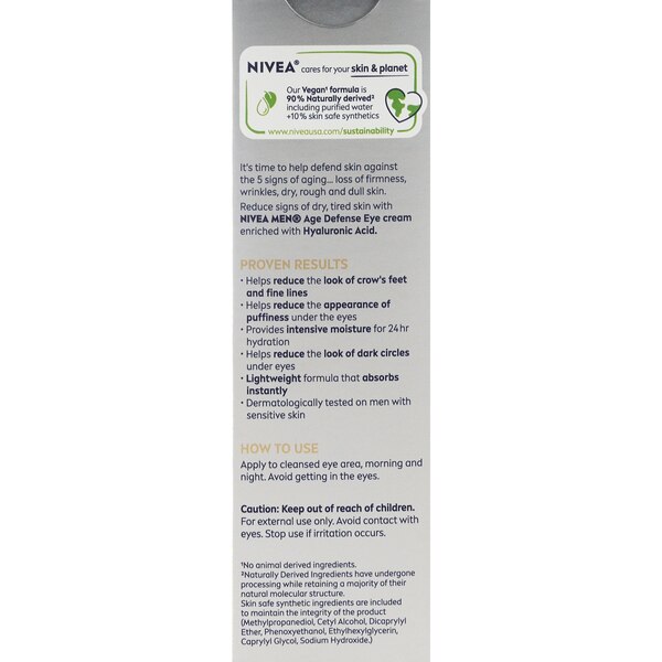 Nivea Men Age Defense Eye Cream, 0.5 OZ
