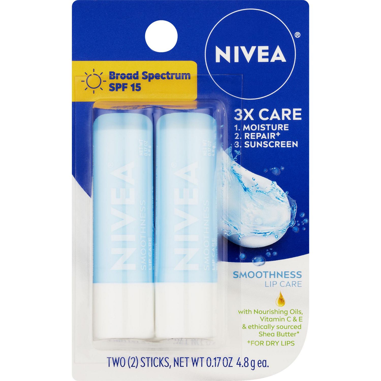 Herpecin L Lip Balm Stick, SPF 30 and Lysine, Twin Pack, 0.2 OZ
