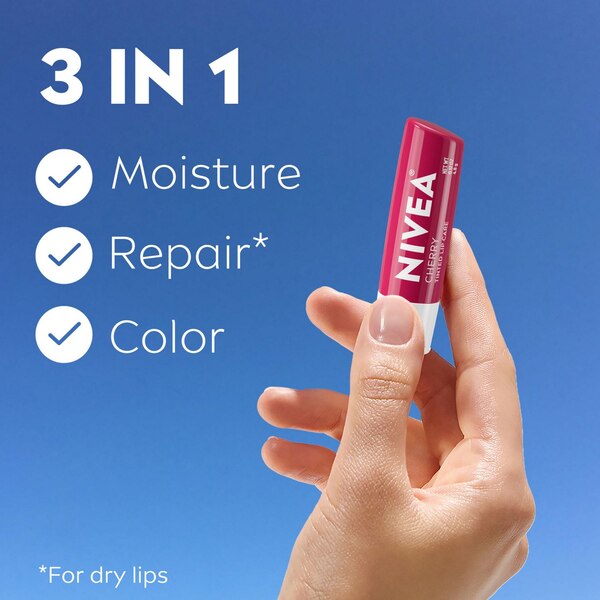 Nivea Lip Care, Cherry, 2 CT