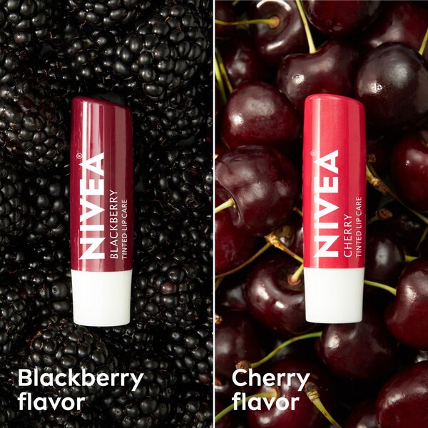 Nivea Lip Care, Berry and Cherry, 2 CT