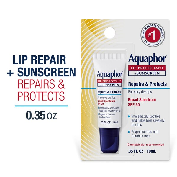 Aquaphor Lip Protectant with SPF 30, 0.35 OZ