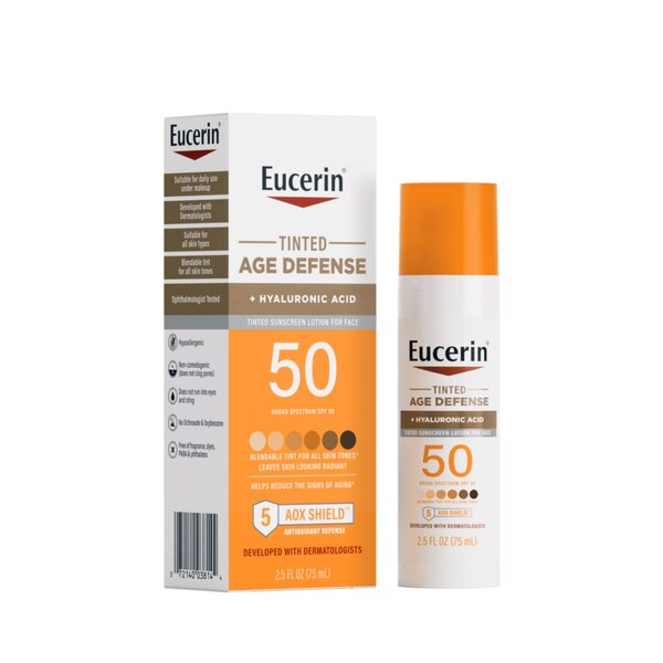 Eucerin Sun Tinted Age Defense SPF 50 Face Sunscreen Lotion