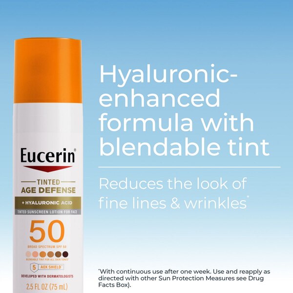 Eucerin Sun Tinted Age Defense SPF 50 Face Sunscreen Lotion