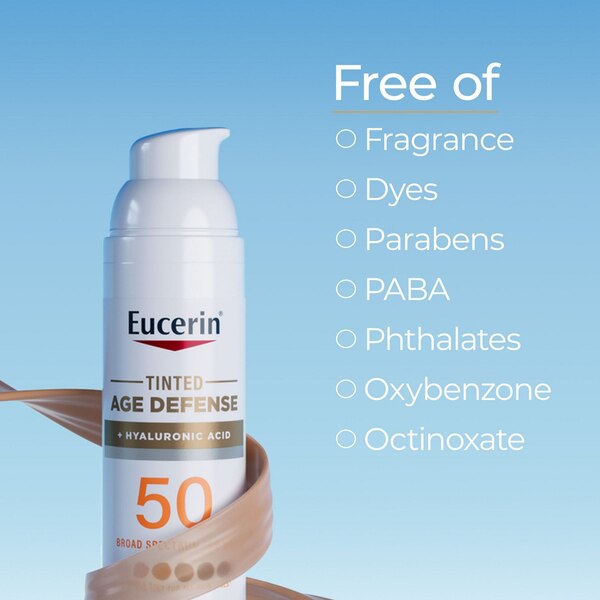 Eucerin Sun Tinted Age Defense SPF 50 Face Sunscreen Lotion
