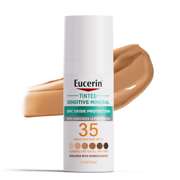 Eucerin Sun Tinted Mineral Sunscreen Face Lotion, SPF 35