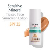 Eucerin Sun Tinted Mineral Sunscreen Face Lotion, SPF 35, thumbnail image