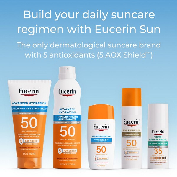 Eucerin Sun Tinted Mineral Sunscreen Face Lotion, SPF 35