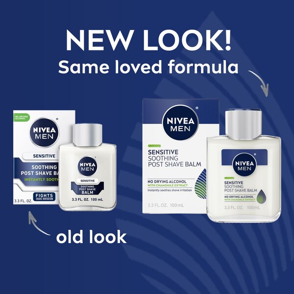 NIVEA Men Sensitive Soothing Post Shave Balm, 3.3 OZ