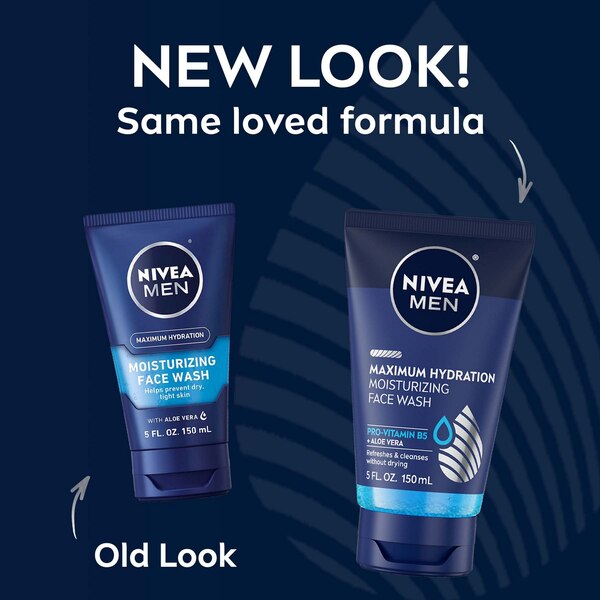 NIVEA Men Maximum Hydration Moisturizing Face Wash, 5 OZ