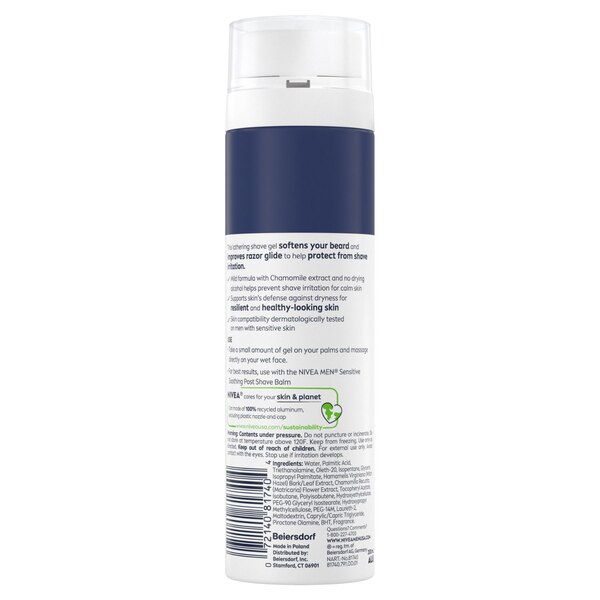 NIVEA Men Sensitive Shave Gel, 7 OZ