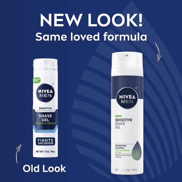 NIVEA Men Sensitive Shave Gel, 7 OZ