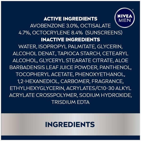 NIVEA Men Maximum Hydration Face Lotion, 2.5 OZ